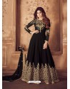 Ravishing Black Embroidered Designer Anarkali Suit