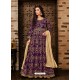 Scintillating Purple Embroidered Designer Anarkali Suit