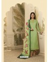 Fabulous Green Embroidered Churidar Salwar Suit
