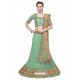 Classy Sea Green Heavy Embroidered Wedding Lehenga Choli