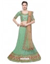 Classy Sea Green Heavy Embroidered Wedding Lehenga Choli