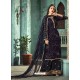 Fabulous Navy Blue Embroidered Palazzo Salwar Suit