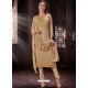 Fabulous Beige Embroidered Churidar Salwar Suit