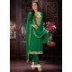 Trendy Green Embroidered Churidar Salwar Suit