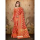 Awesome Red Cotton Casual Wear Sari