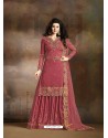 Ravishing Magenta Embroidered Palazzo Salwar Suit