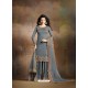 Trendy Grey Embroidered Palazzo Salwar Suit