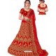 Classy Red Heavy Embroidered Wedding Lehenga Choli