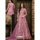 Scintillating Pink Embroidered Designer Anarkali Suit