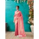 Classy Pink Banarasi Silk Embroidered Sari
