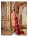 Ravishing Peach Designer Palazzo Salwar Suit