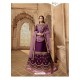 Fabulous Purple Designer Palazzo Salwar Suit