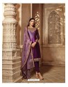 Fabulous Purple Designer Palazzo Salwar Suit