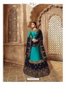 Ravishing Peacock Blue Designer Palazzo Salwar Suit