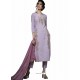 Trendy Mauve Embroidered Straight Salwar Suit