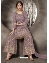 Fabulous Mauve Designer Palazzo Salwar Suit