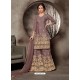 Scintillating Light Brown Designer Palazzo Salwar Suit