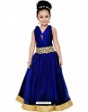 Fabulous Royal Blue Party Wear Gown for Girls