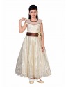 Trendy Off White Party Wear Gown for Girls