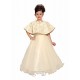 Glossy Off White Party Wear Gown for Girls