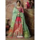 Scintillating Light Red Heavy Embroidered Wedding Lehenga Choli