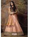 Scintillating Baby Pink Heavy Embroidered Wedding Lehenga Choli