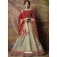 Scintillating Grey Heavy Embroidered Wedding Lehenga Choli