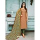 Ravishing Rust Embroidered Designer Churidar Salwar Suit