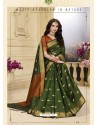 Awesome Mehendi Designer Fancy Cotton Classical Sari