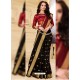 Classy Black Designer Fancy Cotton Classical Sari