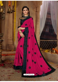 Trendy Rani Designer Georgette Sari