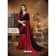 Awesome Black Designer Georgette Sari