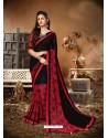 Awesome Black Designer Georgette Sari