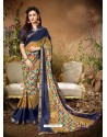 Awesome Camel Designer Georgette Sari