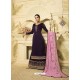 Scintillating Purple Designer Palazzo Salwar Suit