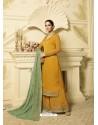 Fabulous Yellow Designer Palazzo Salwar Suit