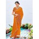 Classy Mustard Designer Silk Sari