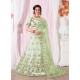 Classy Olive Green Heavy Embroidered Wedding Lehenga