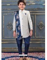 Trendy White Sherwani For Boys
