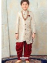 Fabulous Off White Sherwani For Boys