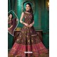 Ravishing Deep Wine Embroidered Anarkali Suit