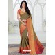 Classy Mehendi Designer Raw Silk Sari