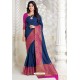 Classy Pigeon Designer Raw Silk Sari