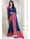 Classy Pigeon Designer Raw Silk Sari