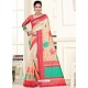 Awesome Multi Colour Raw Silk Embroidered Sari