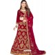 Fabulous Red Heavy Embroidered Wedding Lehenga Choli