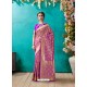 Trendy Violet Designer Banarasi Silk Sari