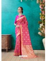 Awesome Rani Designer Banarasi Silk Sari