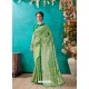 Classy Forest Green Designer Banarasi Silk Sari