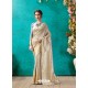 Classy Light Grey Designer Banarasi Silk Sari